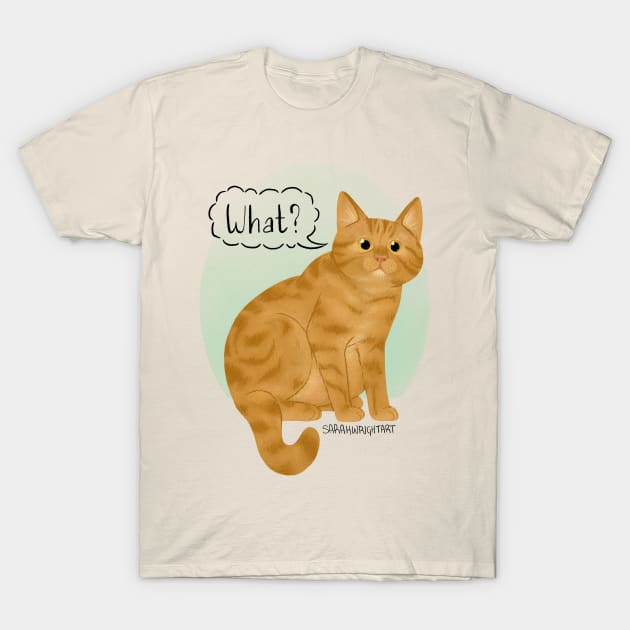 Defensive Kitty T-Shirt by SarahWrightArt